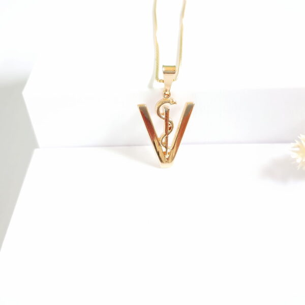 Gargantilha Personalizada Profissão Veterinária banho ouro