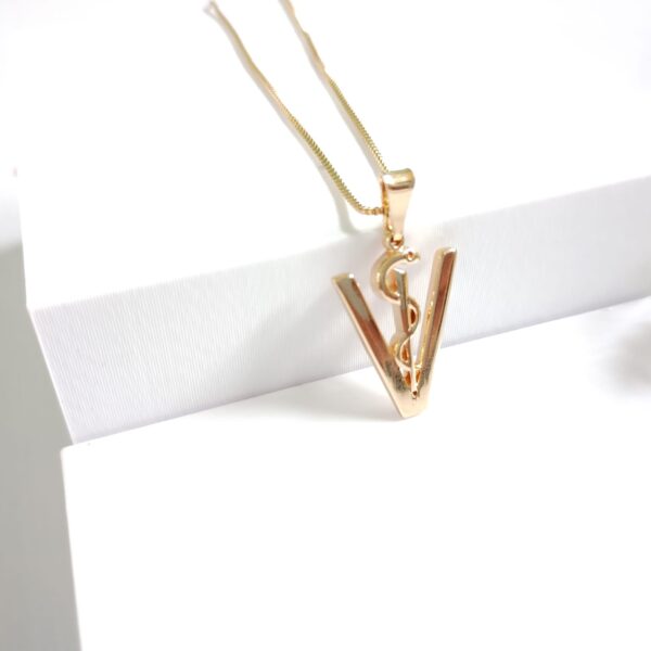 Gargantilha Personalizada Profissão Veterinária banho ouro - Imagem 3