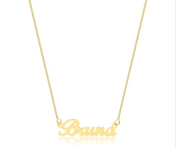 Combo 2 Personalizados Gargantilha Personalizada Nome + Gargantilha Personalizada Maxi inicial - Imagem 2