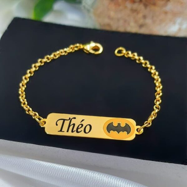 Pulseira Infantil Personalizada Menino ou Menina Banho ouro - Imagem 18