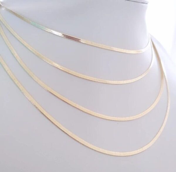 Chocker laminada Banho Ouro