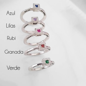 Anel Personalizado Debutante 15 anos Prata 925 - 27