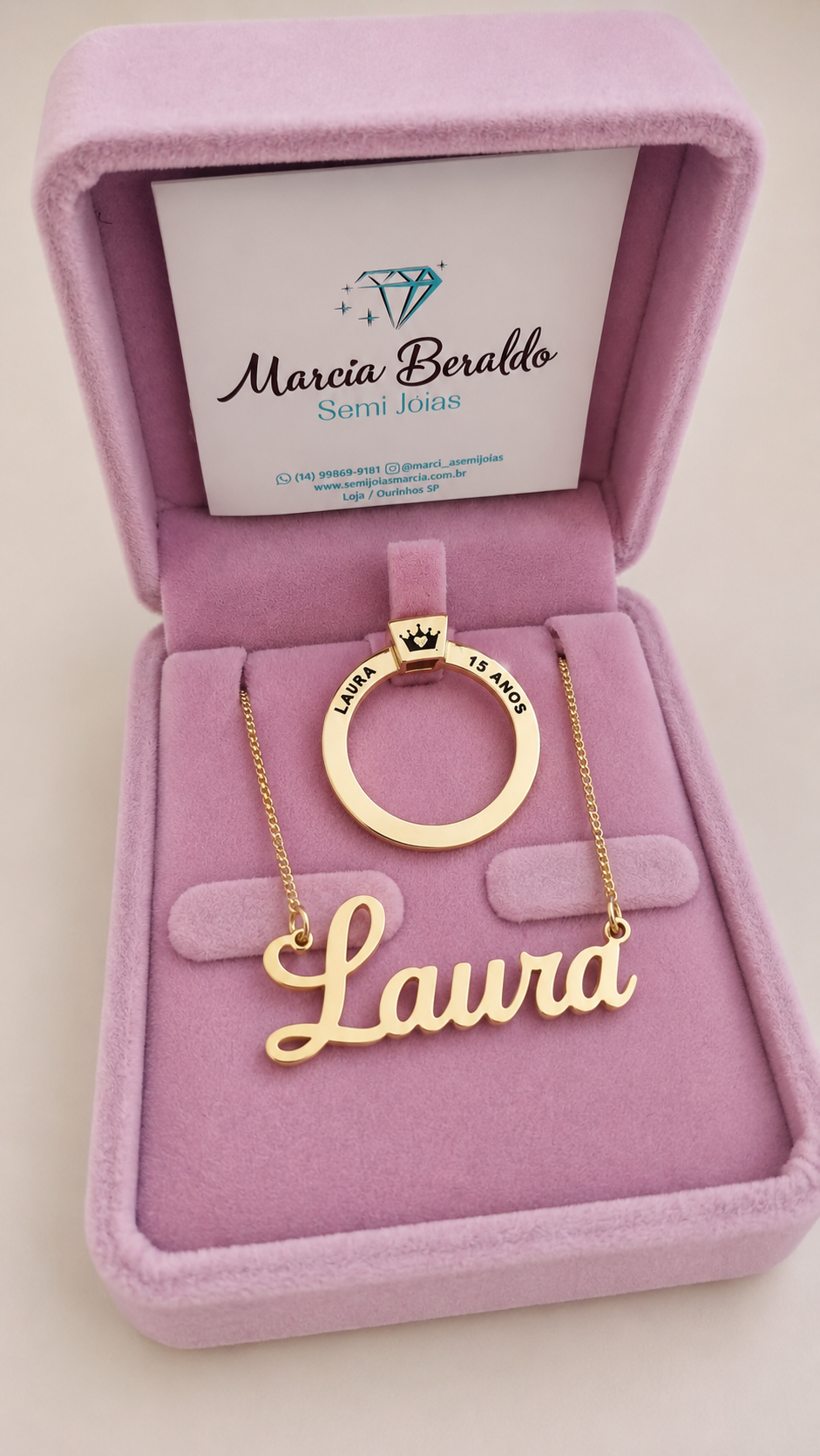 Kit Debutante 15 anos Banhado ouro 18k